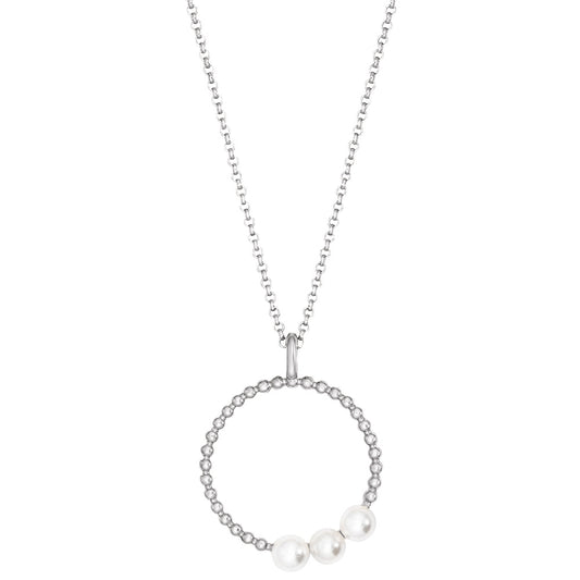 ENGELSRUFER SILVER PEARLS TRIO NECKLACE