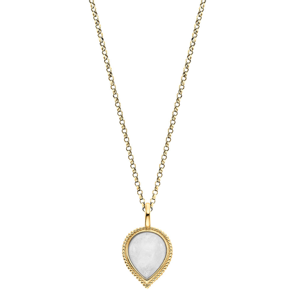 ENGELSRUFER GOLD MOONSTONE TEARDROP NECKLACE