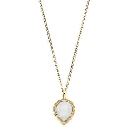 ENGELSRUFER GOLD MOONSTONE TEARDROP NECKLACE