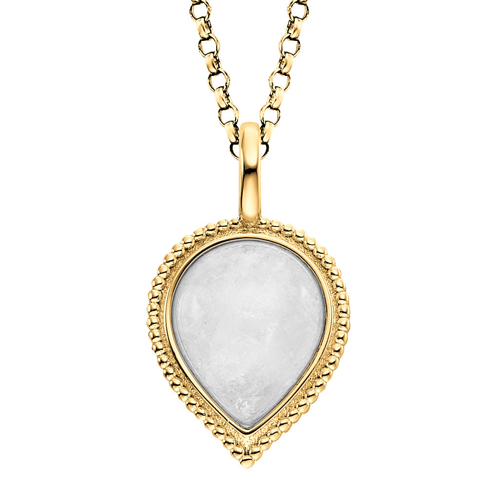 ENGELSRUFER GOLD MOONSTONE TEARDROP NECKLACE