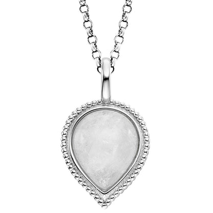 ENGELSRUFER SILVER MOONSTONE TEARDROP NECKLACE