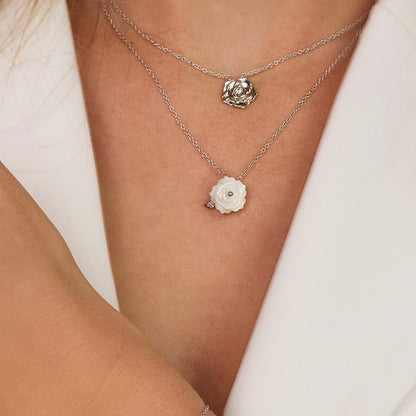 ENGELSRUFER ROSE MOTHER OF PEARL NECKLACE