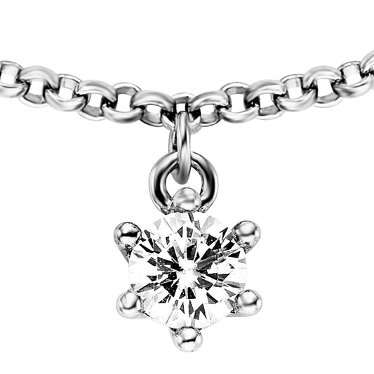 ENGELSRUFER SILVER SHINY 5 GEMS CZ NECKLACE