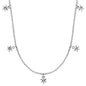 ENGELSRUFER SILVER SHINY 5 GEMS CZ NECKLACE