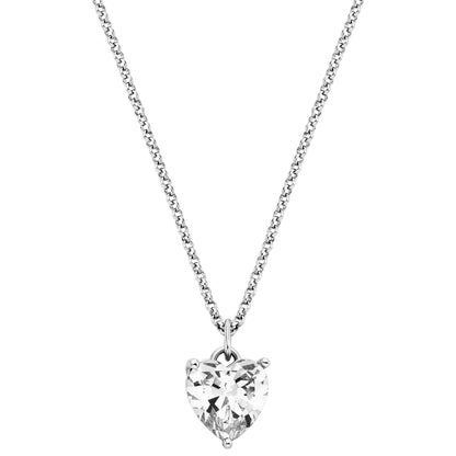 ENGELSRUFER SILVER HEART SOLITAIRE CZ NECKLACE