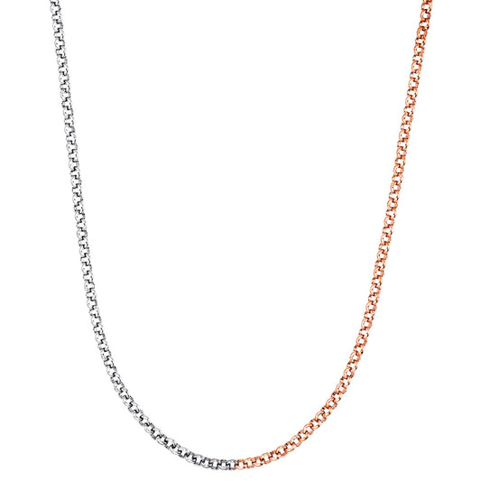 ENGELSRUFER TWO-TONE SILVER-ROSE GOLD 2.1MM PEA CHAIN
