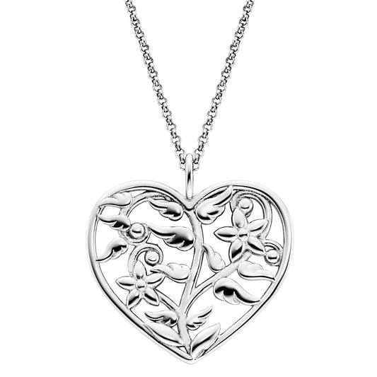 ENGELSRUFER SILVER ANGEL WING TREE OF LIFE NECKLACE