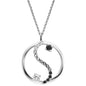 ENGELSRUFER SILVER YIN YANG BALANCE CZ NECKLACE