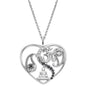 ENGELSRUFER SILVER YIN YANG BALANCE BUDDHA OM HEART CZ NECKLACE