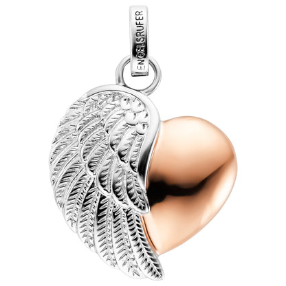 ENGELSRUFER SILVER & ROSE GOLD HEARTWING PENDANT