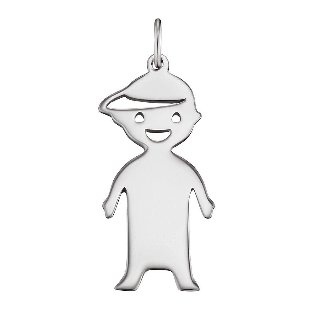 ENGELSRUFER SILVER MY BOY ENGRAVEABLE NAME PENDANT