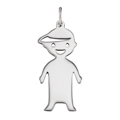 ENGELSRUFER SILVER MY BOY ENGRAVEABLE NAME PENDANT