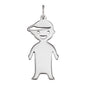 ENGELSRUFER SILVER MY BOY ENGRAVEABLE NAME PENDANT