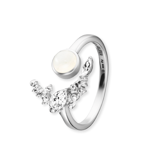 ENGELSRUFER SILVER MOONLIGHT MOONSTONE RING