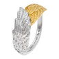 ENGELSRUFER SILVER GOLD WINGS RING