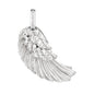 ENGELSRUFER SILVER HALF CRYSTAL MEDIUM WING PENDANT