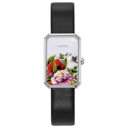 ENGELSRUFER ROMANTIC GARDEN SILVER OBLONG WATCH