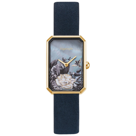 ENGELSRUFER ROMANTIC GARDEN OBLONG NIGHT BLUE WATCH