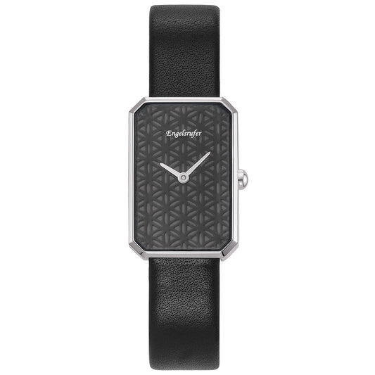 ENGELSRUFER BLACK FLOWER OF LIFE WATCH