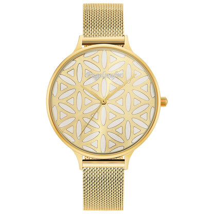 ENGELSRUFER FLOWER OF LIFE GOLD MESH WATCH
