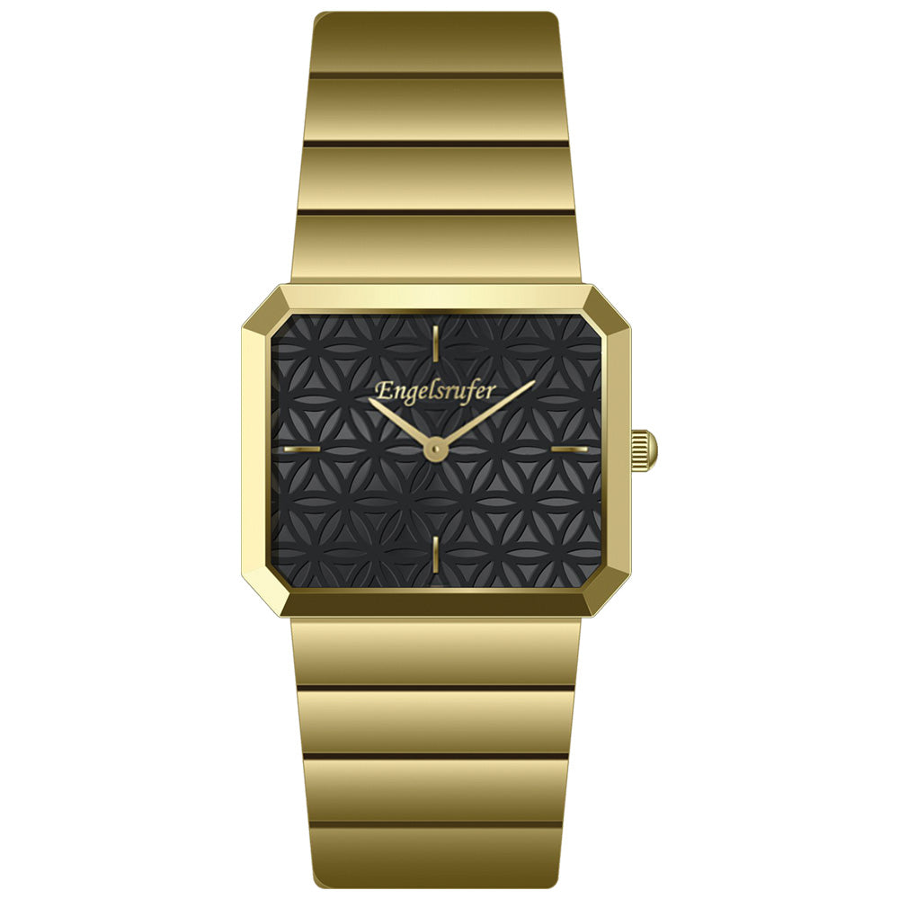 ENGELSRUFER GOLD FLOWER OF LIFE BLACK LIMITED EDITION WATCH