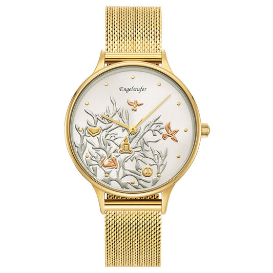 ENGELSRUFER TREE OF LIFE GOLD MESH WATCH