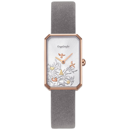 ENGELSRUFER TREE OF LIFE OBLONG ROSE GOLD WATCH