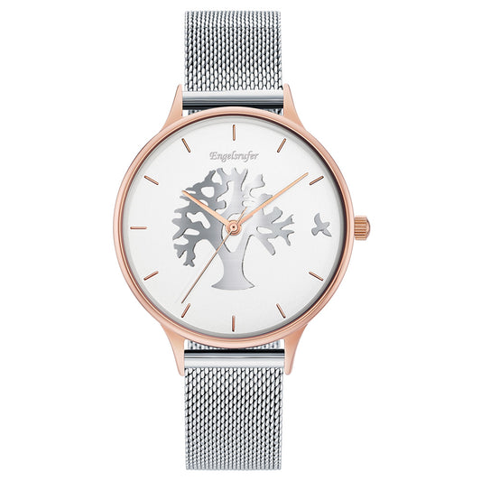 ENGELSRUFER TREE OF LIFE TWO-TONE MESH WATCH