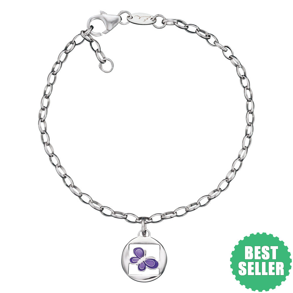 HERZENGEL PURPLE BUTTERFLY BRACELET