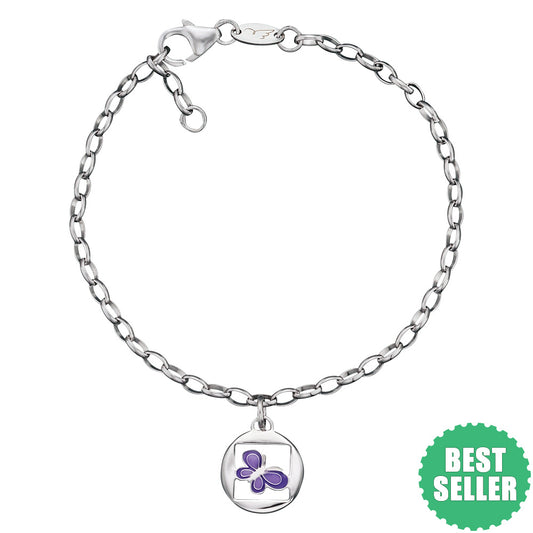 HERZENGEL PURPLE BUTTERFLY BRACELET