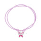 HERZENGEL SILVER BUTTERFLY ADJUSTABLE CORD BRACELET
