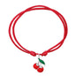 HERZENGEL SILVER CHERRY ADJUSTABLE CORD BRACELET