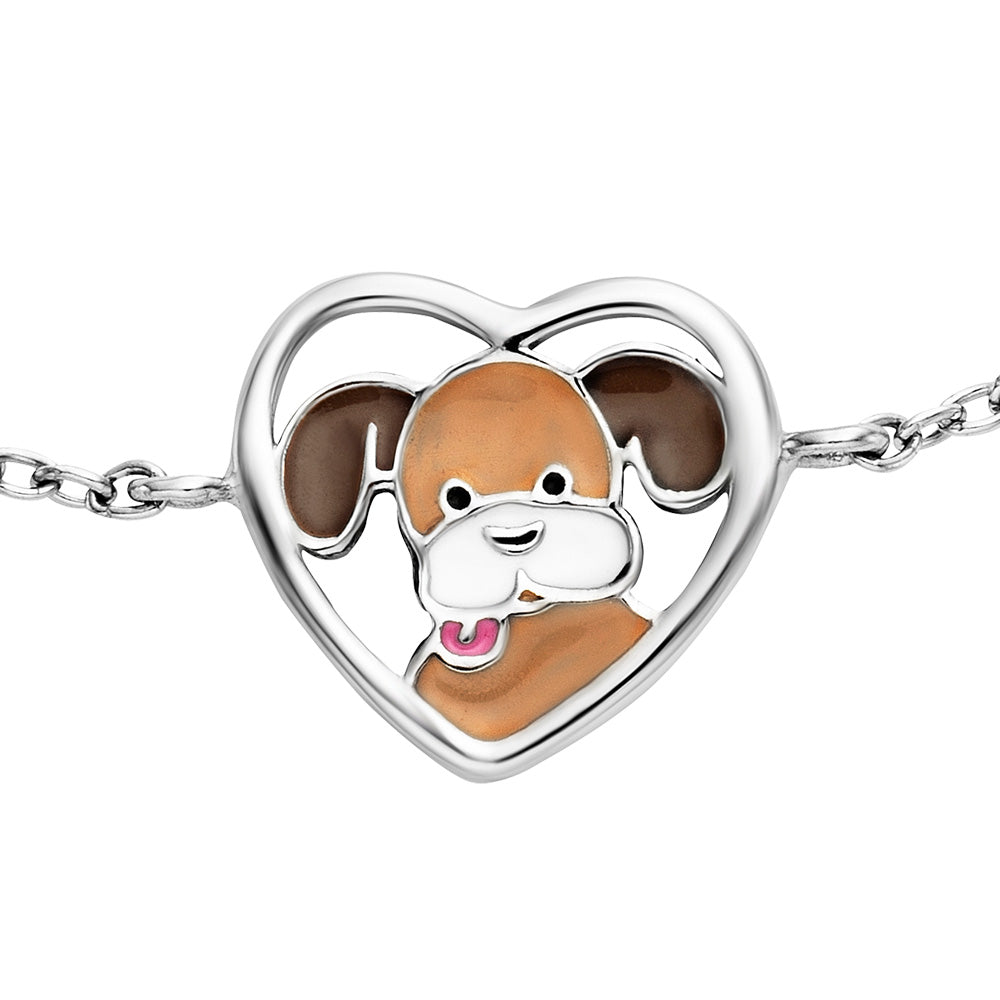 HERZENGEL DOG HEART CHILDREN'S BRACELET