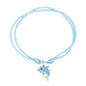 HERZENGEL SILVER DOLPHIN ADJUSTABLE CORD BRACELET