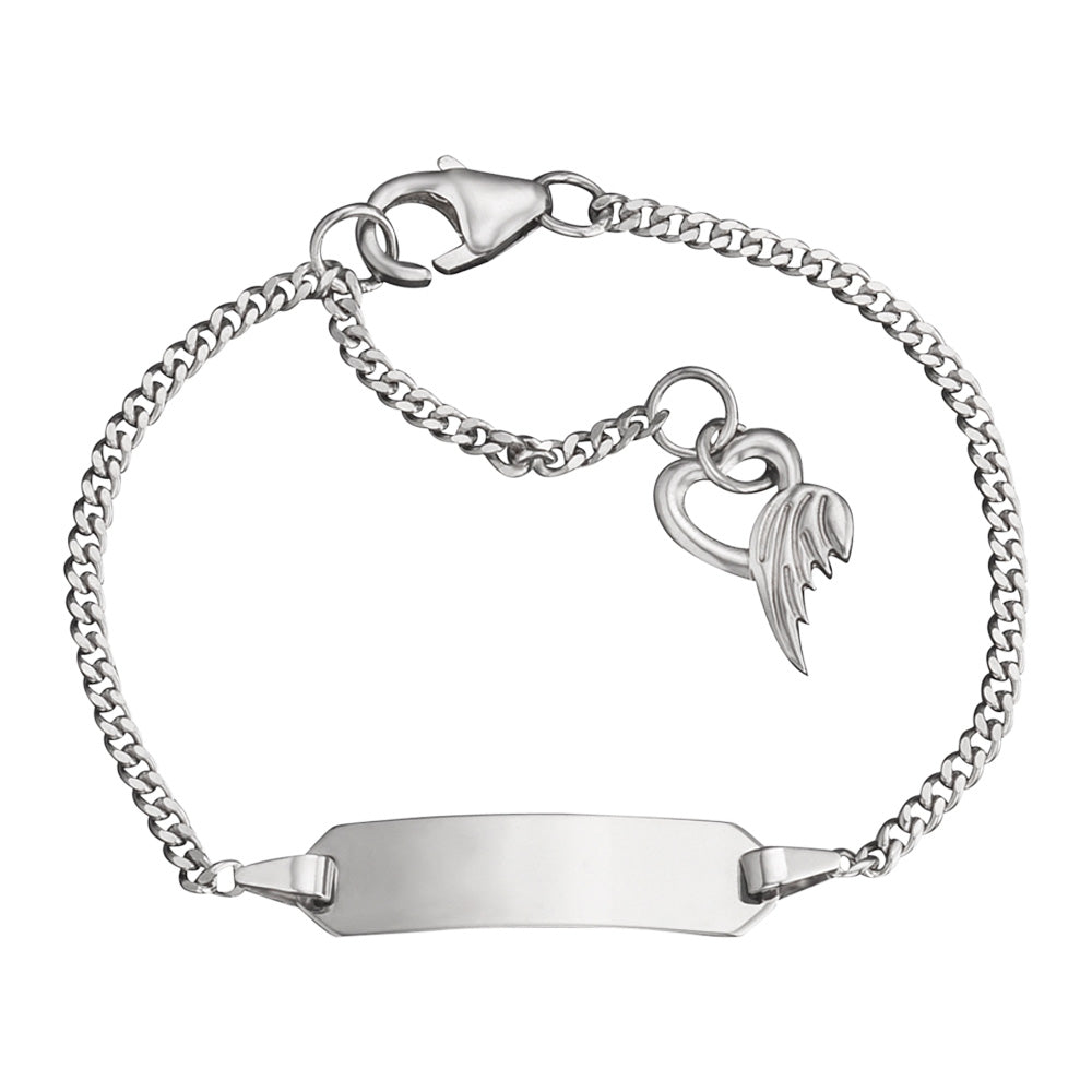 HERZENGEL ANGEL OF HEARTS CHARM CLASP ID BRACELET