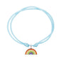 HERZENGEL SILVER RAINBOW ADJUSTABLE CORD BRACELET