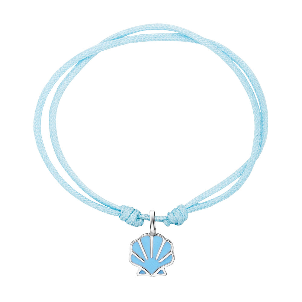 HERZENGEL SILVER SEA SHELL ADJUSTABLE CORD BRACELET