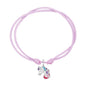 HERZENGEL SILVER UNICORN ADJUSTABLE CORD BRACELET