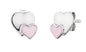 HERZENGEL TWO HEARTS ENAMEL EARRINGS
