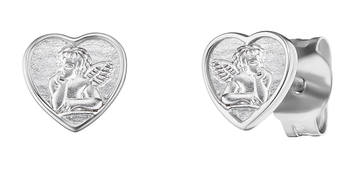 HERZENGEL GUARDIAN ANGEL HEART EARRINGS