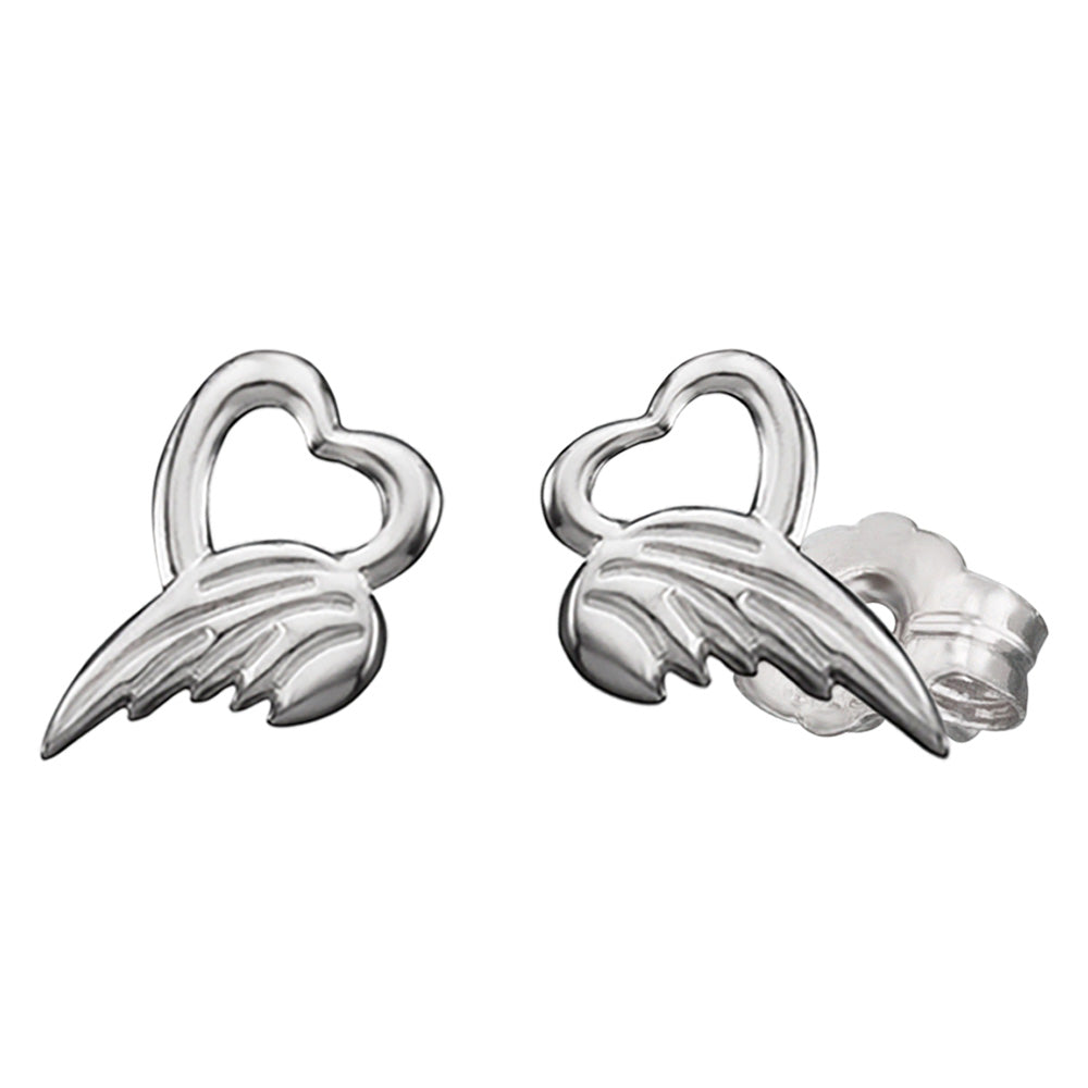 HERZENGEL ANGEL OF HEARTS STUD EARRINGS