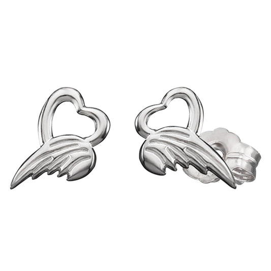 HERZENGEL ANGEL OF HEARTS STUD EARRINGS