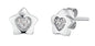 HERZENGEL HEART & STAR PAVE CZ EARRINGS