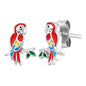 HERZENGEL PARROT ENAMEL EARRINGS
