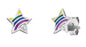 HERZENGEL STAR RAINBOW ENAMEL EARRINGS