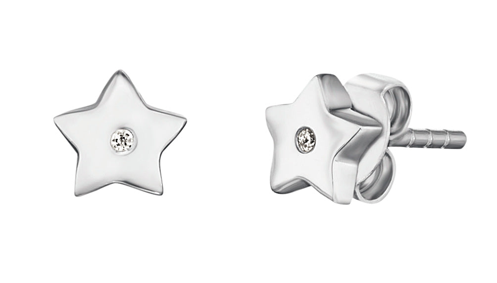 HERZENGEL STAR CZ EARRINGS