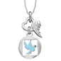 HERZENGEL PEACE DOVE HEART WING NECKLACE