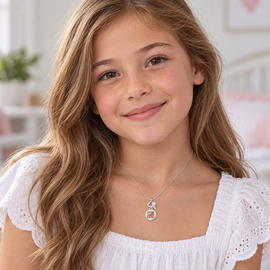 HERZENGEL HORSE HEART WING NECKLACE