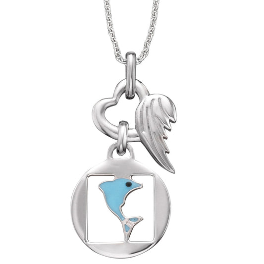 HERZENGEL DOLPHIN HEART WING NECKLACE