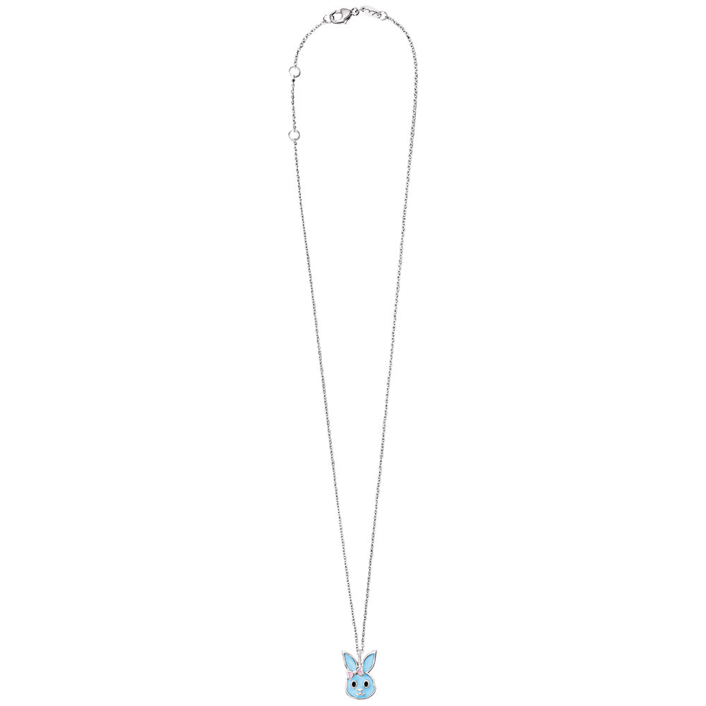 HERZENGEL BLUE BUNNY ENAMEL NECKLACE